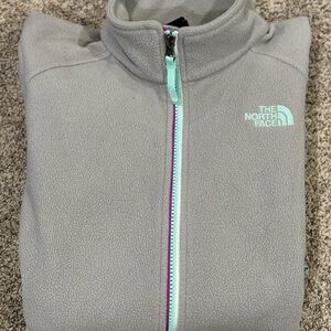 The Northface Girls Large Glacier fleece zip up jacket